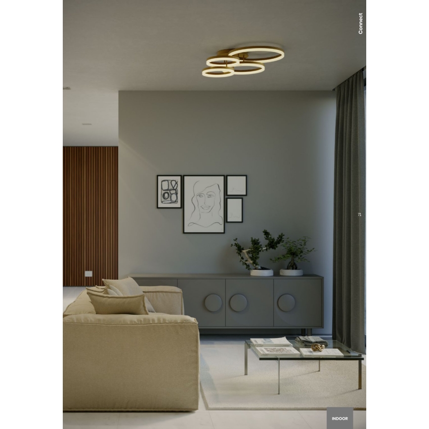 Redo 01-2632 - LED Stropna svjetiljka CONNECT LED/90W/230V bijela