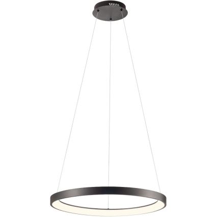 Redo 01-2674 - LED Prigušivi luster na sajli ICONIC LED/50W/230V pr. 58 cm crna