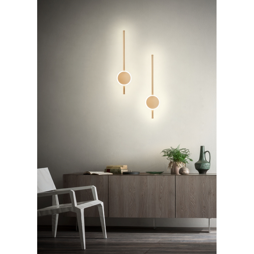 Redo 01-2700 - LED Zidna svjetiljka DIAZ LED/18W/230V CRI 90 zlatna