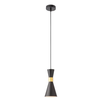Redo 01-2711 - Luster na sajli KILT 1xE27/42W/230V pr. 12 cm crna