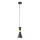 Redo 01-2711 - Luster na sajli KILT 1xE27/42W/230V pr. 12 cm crna