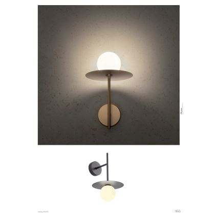Redo 01-2725 - Zidna lampa PLATO 1xG9/10W/230V zlatna