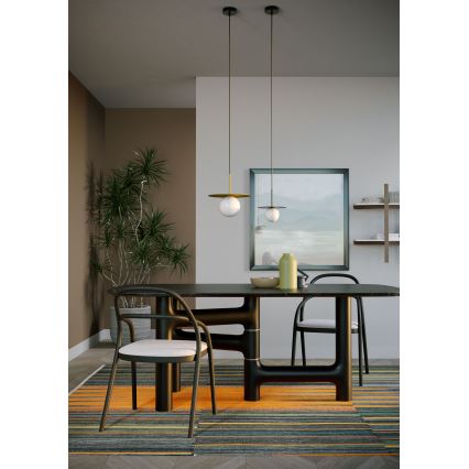 Redo 01-2728 - Luster na sajli PLATO 1xG9/10W/230V pr. 20 cm crna