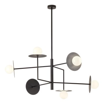 Redo 01-2734 - Viseći luster PLATO 6xG9/10W/230V crna