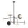 Redo 01-2734 - Viseći luster PLATO 6xG9/10W/230V crna
