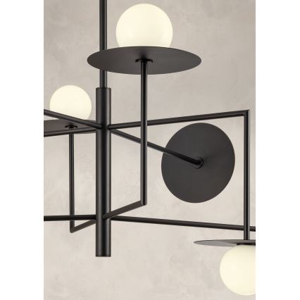 Redo 01-2734 - Viseći luster PLATO 6xG9/10W/230V crna