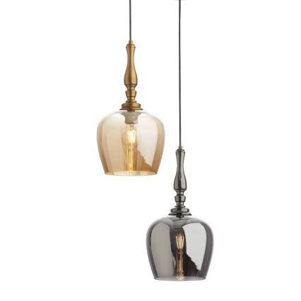 Redo 01-2740 - Luster na sajli TOLL 1xE27/42W/230V brončana