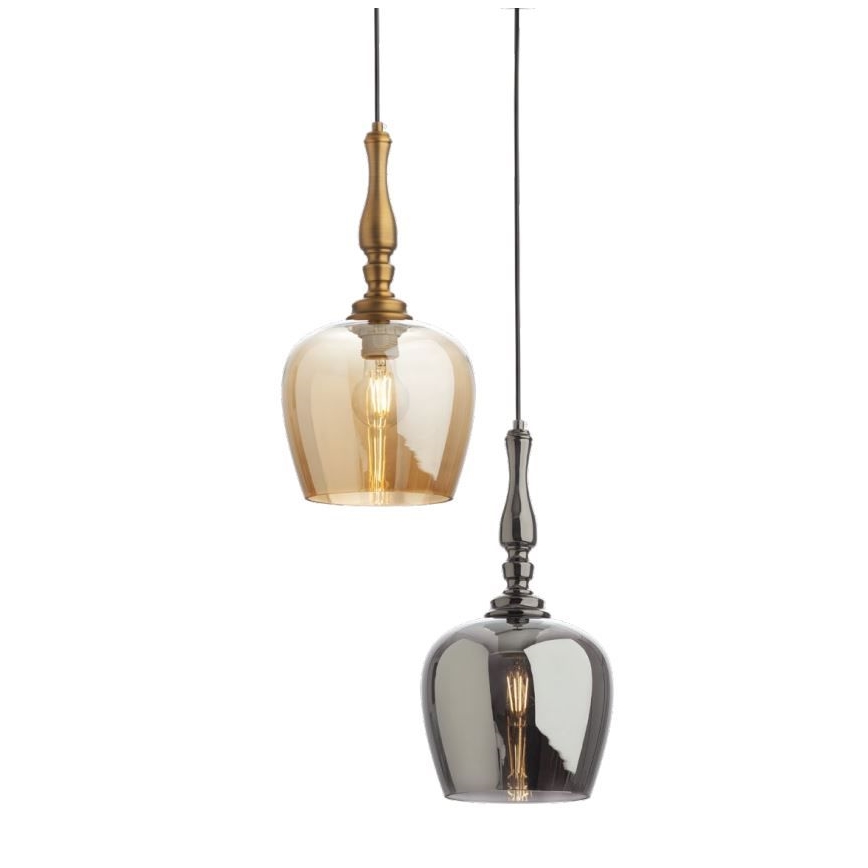 Redo 01-2740 - Luster na sajli TOLL 1xE27/42W/230V brončana