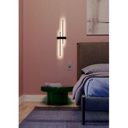 Redo 01-2745 - LED zidna svjetiljka TANGENT LED/13W/230V CRI 90 crna