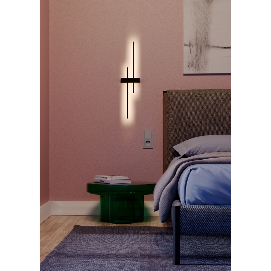 Redo 01-2745 - LED zidna svjetiljka TANGENT LED/13W/230V CRI 90 crna