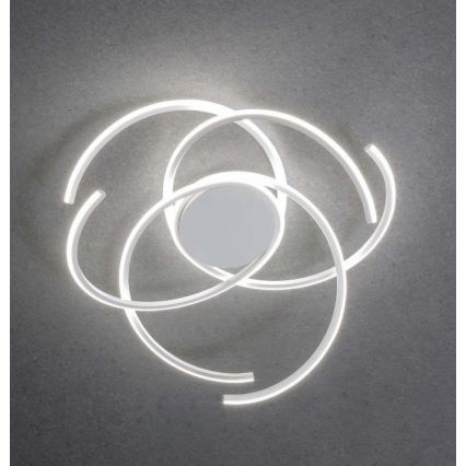 Redo 01-2748 - LED Prigušiva stropna svjetiljka ALIEN LED/75W/230V 3000K pr. 90 cm bijela