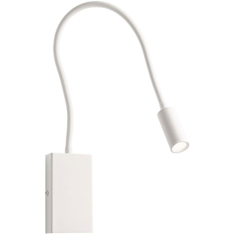 Redo 01-2754 - LED Zidna lampa WALLIE LED/3W/230V USB CRI 90 bijela