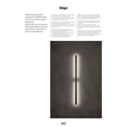 Redo 01-2770 - LED zidna svjetiljka WAPI LED/30W/230V 119 cm bijela