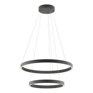 Redo 01-2891 - LED luster s prigušivanjem na užetu FEBE LED/62W/230V crna