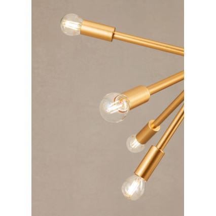 Redo 01-2935 - Luster na sajli STELLAR 18xE14/25W/230V zlatna