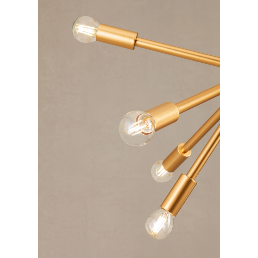 Redo 01-2935 - Luster na sajli STELLAR 18xE14/25W/230V zlatna