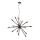 Redo 01-2936 - Luster na sajli STELLAR 18xE14/25W/230V crna