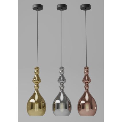 Redo 01-2937 - Luster na sajli AMBIX 1xE27/42W/230V Ø 18 cm zlatna