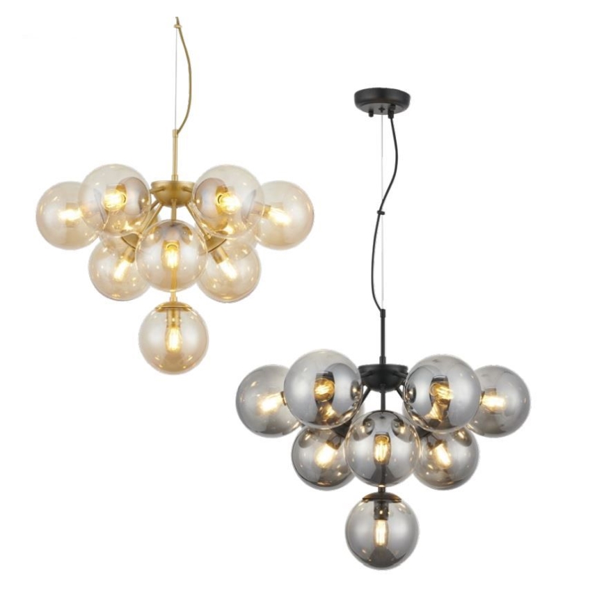 Redo 01-2940 - Luster na sajli AGAPE 10xE14/28W/230V zlatna