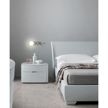 Redo 01-2993 - LED zidna svjetiljka OASIS LED/3W/230V + 1xG9/10W USB CRI 90 sjajni krom