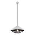 Redo 01-3004 - Luster na kabelu GRILL 1xE27/42W/230V pr. 39,6 cm crna/bijela