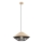 Redo 01-3007 - Luster na sajli GRILL 1xE27/42W/230V Ø 39,6 cm crna/bež