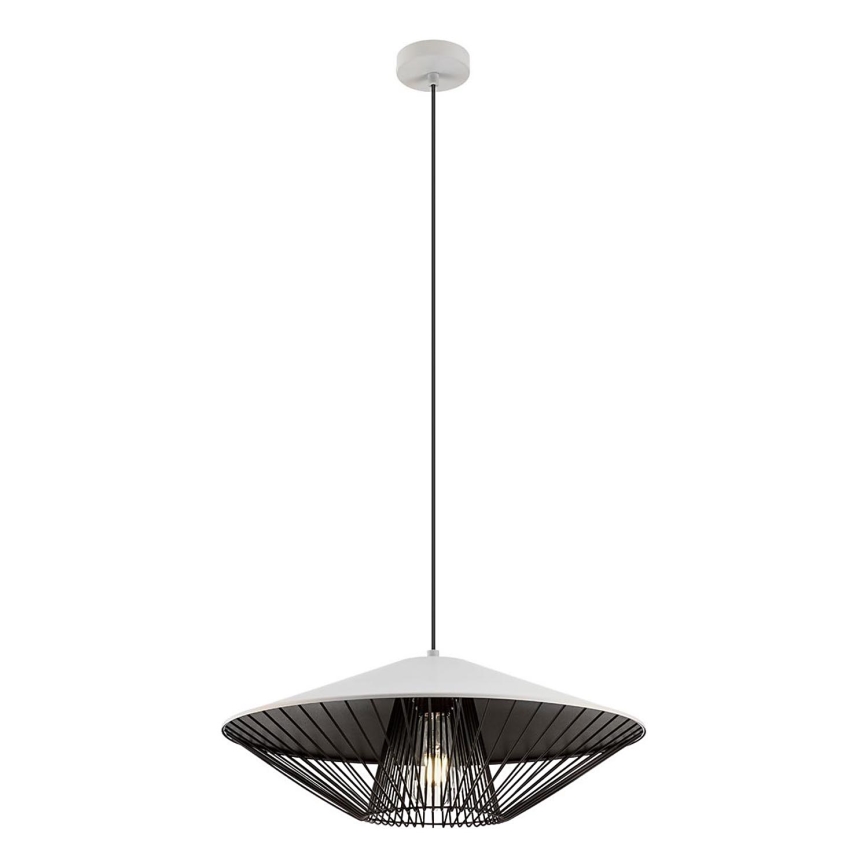 Redo 01-3008 - Viseća svjetiljka na sajli GRILL 1xE27/42W/230V Ø 49,5 cm crna/bijela