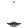 Redo 01-3011 - Viseći luster na sajli GRILL 1xE27/42W/230V Ø 49,5 cm crna/bež