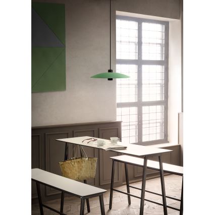 Redo 01-3019 - LED luster na sajli LARS LED/14W/230V + LED/10W Ø 60 cm CRI 90 zelena