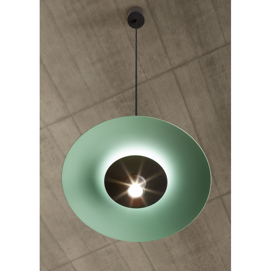 Redo 01-3019 - LED luster na sajli LARS LED/14W/230V + LED/10W Ø 60 cm CRI 90 zelena