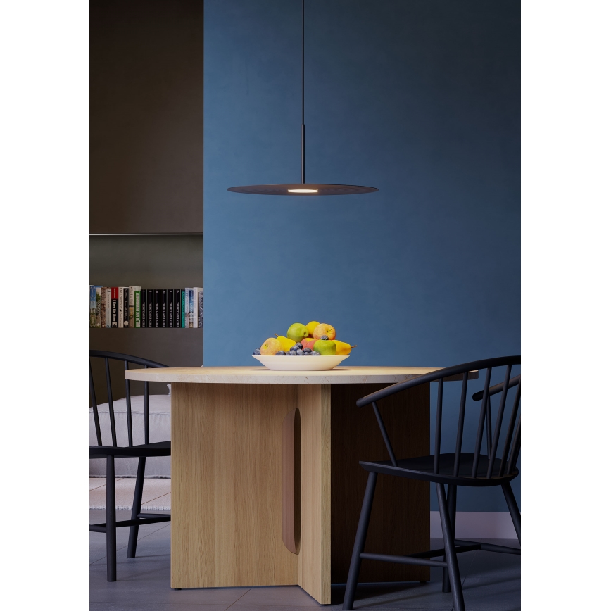 Redo 01-3047 - LED luster na sajli LAKE LED/13W/230V CRI 90 promjer 50 cm crna