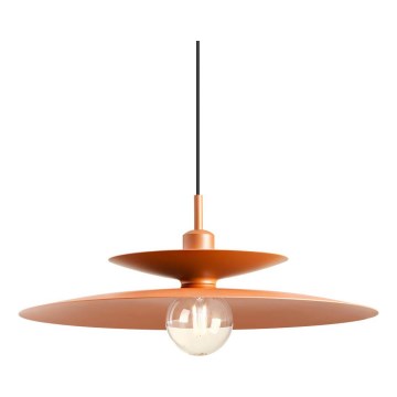 Redo 01-3049 - Luster na sajli GUNNAR 1xE27/42W/230V, promjer 50 cm, narančasta