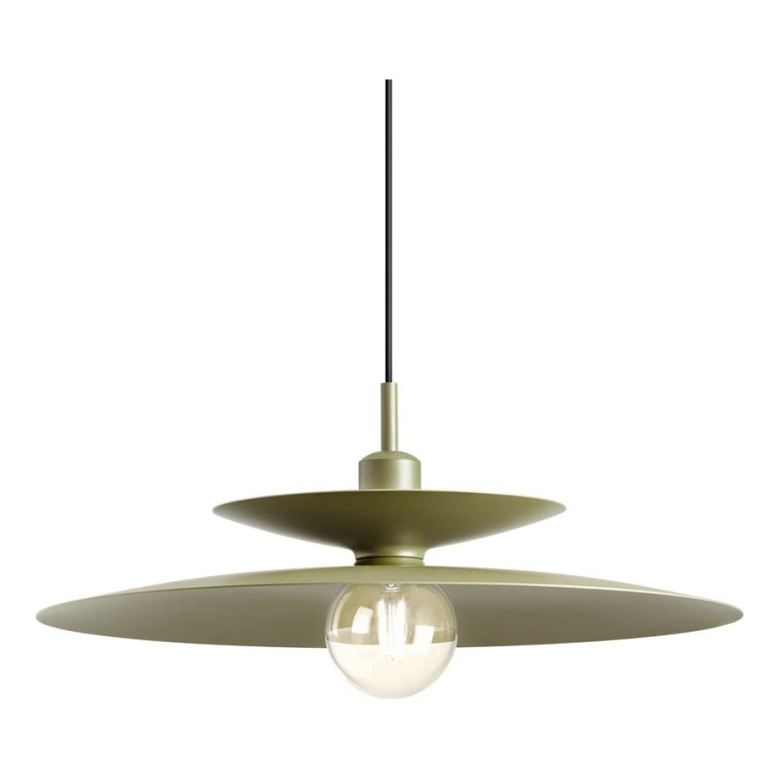 Redo 01-3050 - Luster na sajli GUNNAR 1xE27/42W/230V, promjer 50 cm, zelene boje
