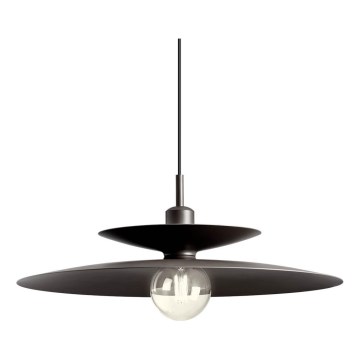 Redo 01-3051 - Luster na sajli GUNNAR 1xE27/42W/230V Ø 50 cm crna