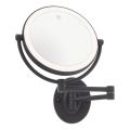 Redo 01-3088 - LED Prigušivo dodirno kozmetičko ogledalo SELFIE LED/7W/230V 3000/4000/6000K crna