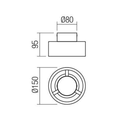 Redo 01-3096 - LED Stropna svjetiljka PUNKT LED/6W/230V bijela