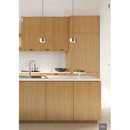 Redo 01-3099 - LED Luster na sajli PUNKT LED/6W/230V pr. 15 cm bijela