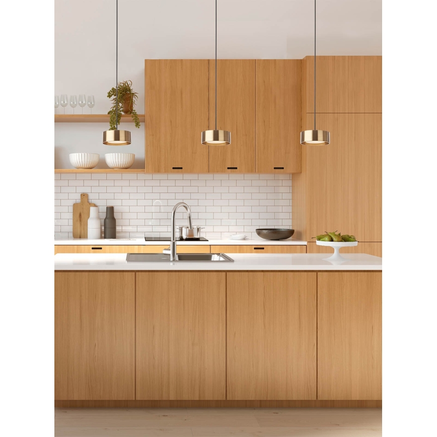 Redo 01-3100 - LED luster na sajli PUNKT LED/6W/230V pr. 15 cm mesing