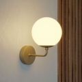 Redo 01-3147 - Zidna svjetiljka BOWLING 1xE27/42W/230V zlatna
