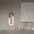 Redo 01-3184 - LED prigušivački luster na užetu LATIUM LED/9W/230V crna