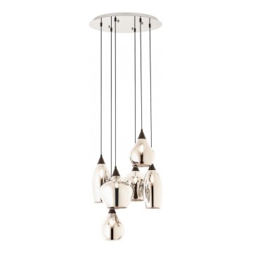 Redo 01-3194 - Luster na sajli TANNER 6xE14/28W/230V pr. 47,2 cm
