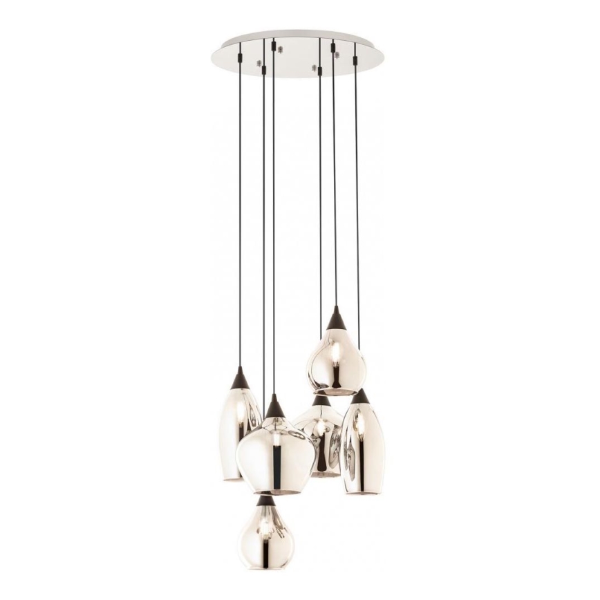 Redo 01-3194 - Luster na sajli TANNER 6xE14/28W/230V pr. 47,2 cm