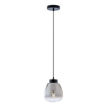 Redo 01-3196 - Luster na sajli LUKE 1xE27/42W/230V pr. 17 cm crna