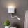 Redo 01-3210 - LED Zidna svjetiljka s fleksibilnom lampicom MOKA LED/6W + LED/3W/230V USB CRI90 bijela