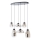 Redo 01-3212 - Luster na sajli LUKE 6xE27/42W/230V crna