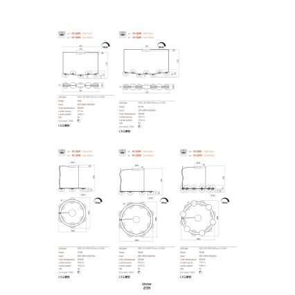 Redo 01-3239 - LED Zidna svjetiljka SINCLAIR LED/6,5W/230V CRI 93 IP21 zlatna