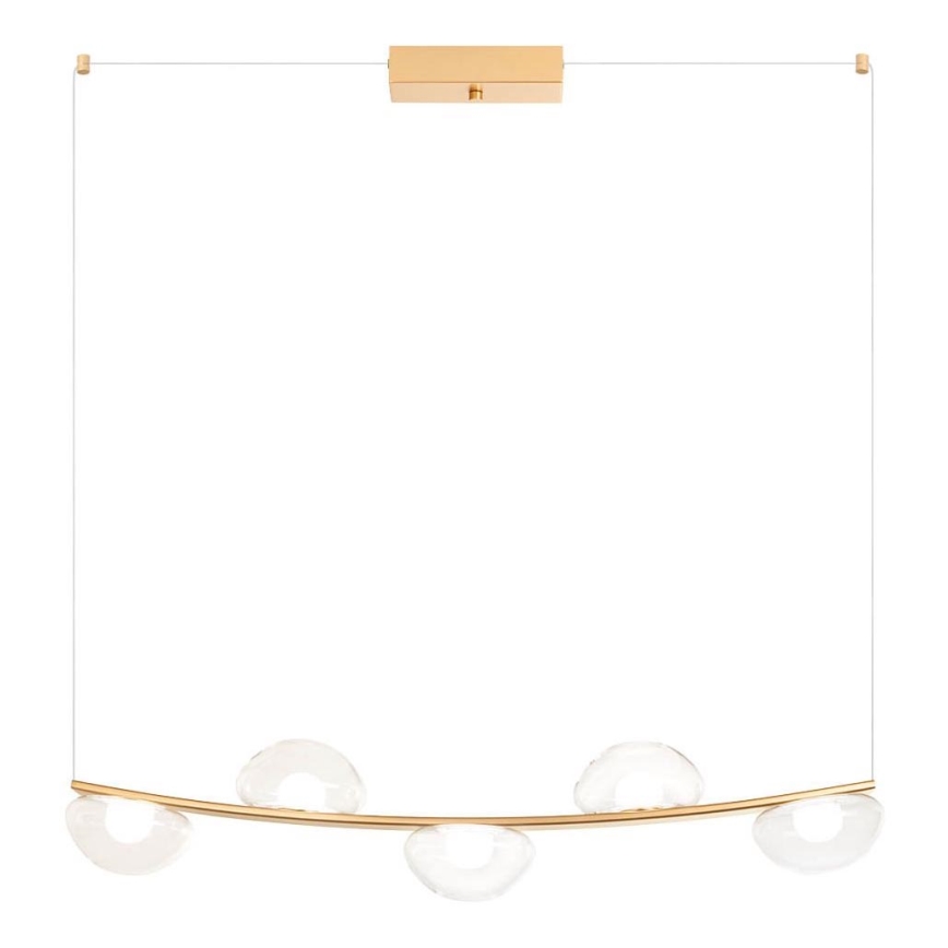 Redo 01-3243 - LED luster s prigušivanjem na užetu SINCLAIR LED/35W/230V CRI 93 IP21 zlatna
