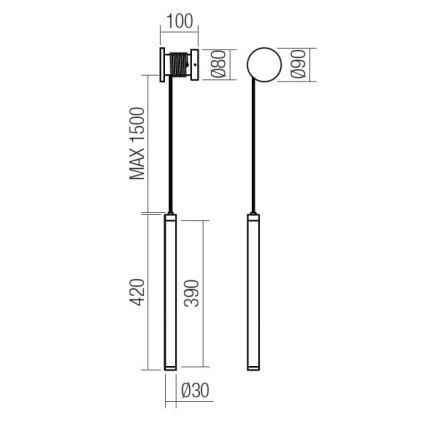 Redo 01-3301 - LED Stmivajuća zidna svjetiljka SWING LED/9W/230V 3000/4000K CRI 90 bijela
