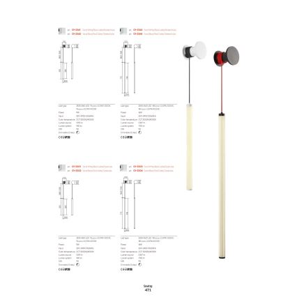 Redo 01-3303 - Dimabilna LED zidna lampa SWING LED/16W/230V 3000/4000K CRI 90 bijela