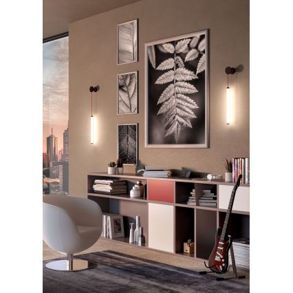 Redo 01-3304 - Zatemnjiva zidna LED svjetiljka SWING LED/16W/230V 3000/4000K CRI 90 crna